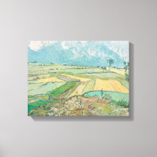 Van Gogh Wheat Fields na regen Canvas Afdruk (Voorkant)