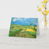 Van Gogh Wheat Fields op Auvers under Clouded Sky Kaart (Gele Bloem)