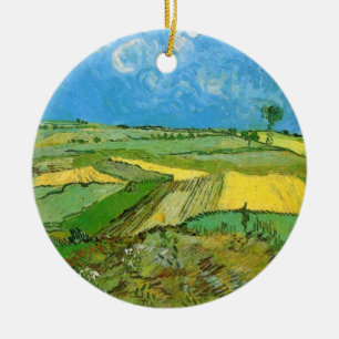 Van Gogh Wheat Fields op Auvers under Clouded Sky Keramisch Ornament