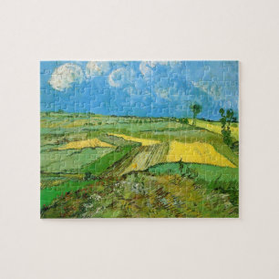 Van Gogh Wheat Fields op Auvers under Clouded Sky Legpuzzel