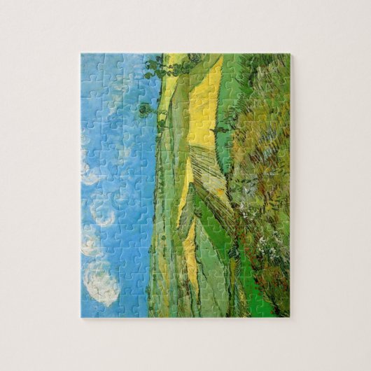 Van Gogh Wheat Fields op Auvers under Clouded Sky Legpuzzel (Verticaal)