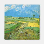 Van Gogh Wheat Fields op Auvers under Clouded Sky Magneet (Voorkant)