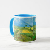 Van Gogh Wheat Fields op Auvers under Clouded Sky Mok (Voorkant links)