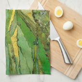 Van Gogh Wheat Fields op Auvers under Clouded Sky Theedoek (Quarter Fold)