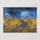 Van Gogh Wheatfield Avec Carte Postale Crows (Devant)