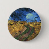 Van Gogh Wheatfield met Button (Voorkant)