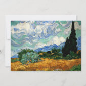 Van Gogh - Wheatfield met Cypress Tree Kaart (Voorkant)