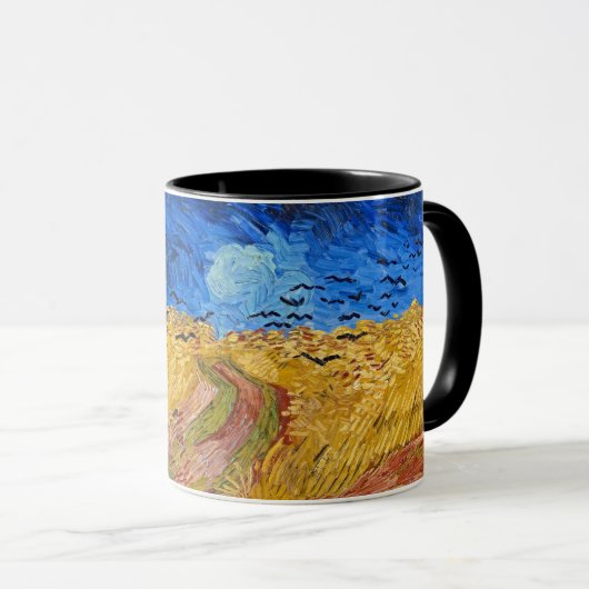 Van Gogh Wheatfield with Crows Mug Mok (Voorkant rechts)