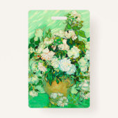 Van Gogh White Roses Badge (Achterkant)