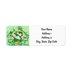 Van Gogh White Roses Etiket