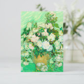 Van Gogh White Roses Informatiekaartje (Staand voorkant)