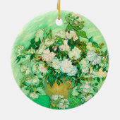 Van Gogh White Roses Keramisch Ornament (Achterkant)