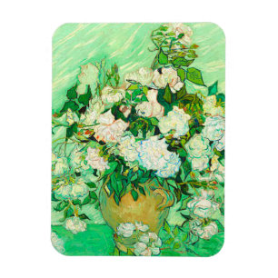Van Gogh White Roses Magneet