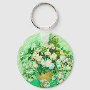 Van Gogh White Roses Sleutelhanger