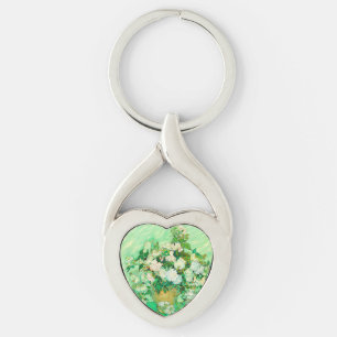 Van Gogh White Roses Sleutelhanger