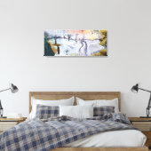Van Gogh: Winterlandschap Canvas Afdruk (Insitu (Slaapkamer))