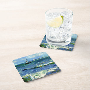 Van Gogh - Zeegezicht Kartonnen Onderzetters