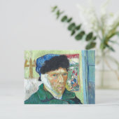 Van Gogh zelf-portret gebandatuurde verf van oorku Briefkaart (Staand voorkant)