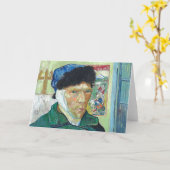 Van Gogh zelf-portret gebandatuurde verf van oorku Kaart (Gele Bloem)