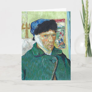 Van Gogh zelf-portret gebandatuurde verf van oorku Kaart