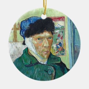 Van Gogh zelf-portret gebandatuurde verf van oorku Keramisch Ornament