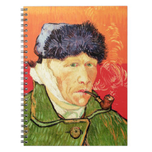 Van Gogh - Zelfportret met gebandateerde oorspijn Notitieboek