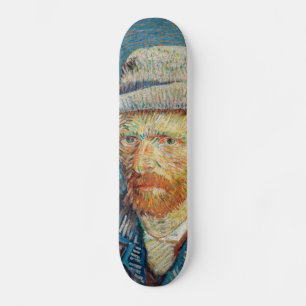 Van Gogh - Zelfportret met grijs Pet Skateboard