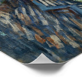 Van Gogh - zelfportret met grijs smelt Pet Poster (Hoek)