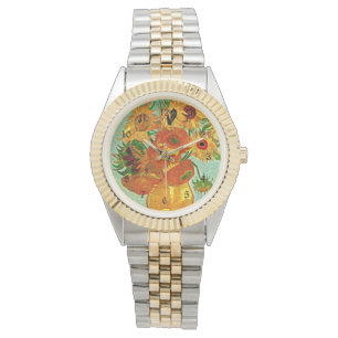 Van Gogh - Zonnebloemen 12, populaire kunstwerk, Horloge