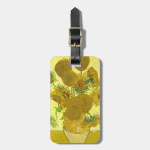 Van Gogh Zonnebloemen 1888 Bagagelabel