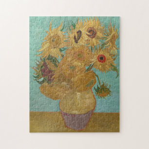 Van Gogh - Zonnebloemen, 3e versie, herhaling Legpuzzel
