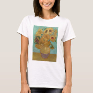 Van Gogh - Zonnebloemen, 3e versie, herhaling T-shirt