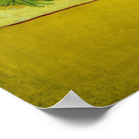 Van Gogh - Zonnebloemen, 4e versie, herhaling Poster (Hoek)