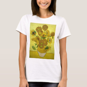 Van Gogh - Zonnebloemen, 4e versie, herhaling T-shirt