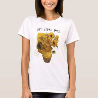 Van Gogh Zonnebloemen Artistiek Bloemstuk Street T T-shirt