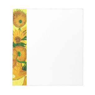 Van Gogh Zonnebloemen Bijgewerkt Notitieblok