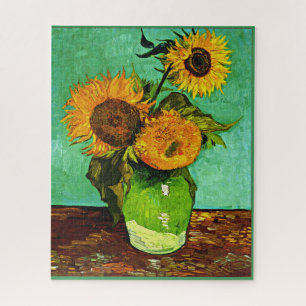 Van Gogh - Zonnebloemen (drie) Legpuzzel
