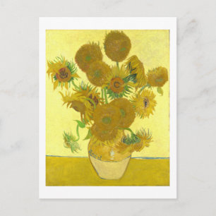 Van Gogh   Zonnebloemen I   Adreswijziging Aankondigingskaart