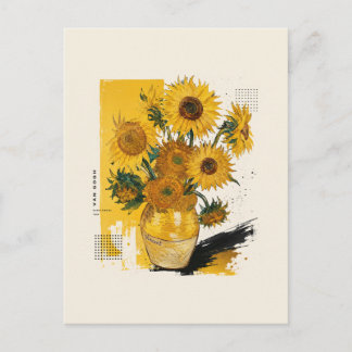 Van Gogh Zonnebloemen Modern Briefkaart