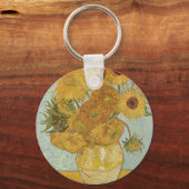 Van Gogh - Zonnebloemen Sleutelhanger (Voorkant)