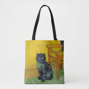 Van Gogh Zwart Kat Draagtas