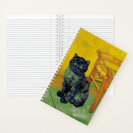 Van Gogh Zwart Kat Notitieboek (Binnen)