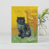 Van Gogh Zwart Kat Save The Date (Staand voorkant)