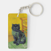 Van Gogh Zwart Kat Sleutelhanger (achterkant)