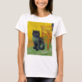 Van Gogh Zwart Kat T-shirt (Voorkant)