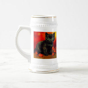 Van Gogh Zwart Kitten Bierpul