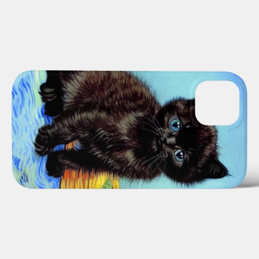 Van Gogh Zwart Kitten met garen Case-Mate iPhone Case (Achterkant (horizontaal))