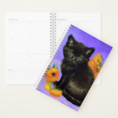 Van Gogh Zwart Kitten met Zonnebloemen Planner (Display)
