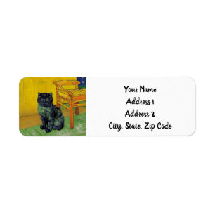 Van Gogh Zwarte Kat Etiket