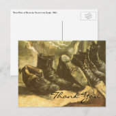 Van Gogh's 3 paar schoenen Briefkaart (Voorkant / Achterkant)